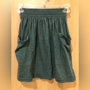 American Apparel green pocket skirt